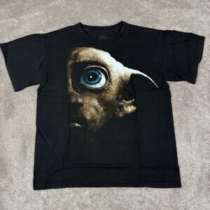 Black Wizarding World of Harry Potter T-shirt Size S Dobby Universal Studios